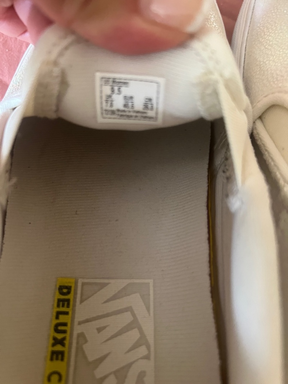 Vans Iridescent White Slip-On Sneakers - Picture 6 of 7